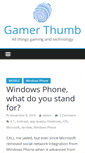Mobile Screenshot of gamerthumb.com